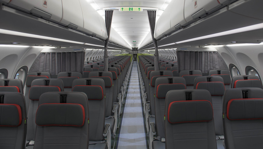 Air Portugal presentó nuevas cabinas Airspace con mayor espacio  XL en compartimientos superiores 